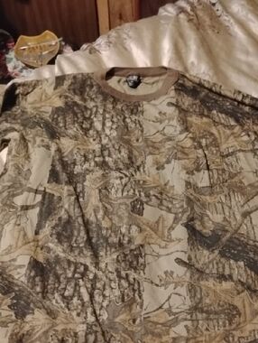 Men's XXL Ace Sportswear Camo Long Sleeve Tee Shirt